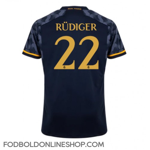 Real Madrid Antonio Rudiger #22 Udebanetrøje 2023-24 Kortærmet
